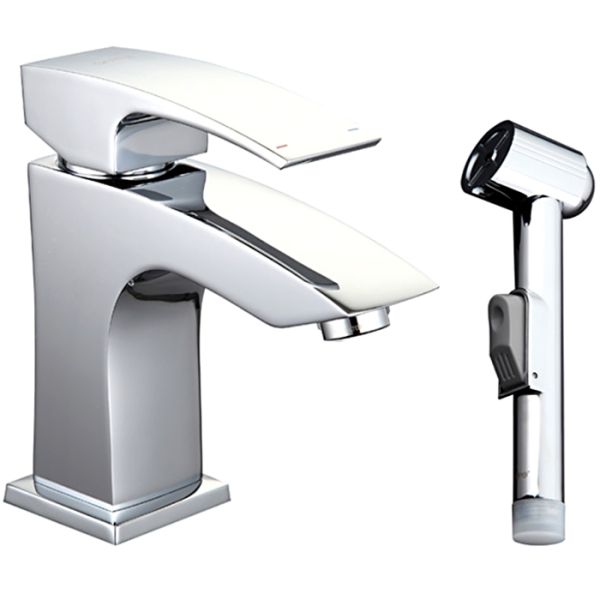 Смеситель для раковины с гигиеническим душем Gappo G1207 хром