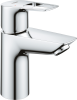 Смеситель для раковины GROHE BauLoop с ограничителем температуры, гладкий корпус, размер S, хром (23337001)