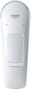Смеситель для раковины GROHE BauLoop с ограничителем температуры, гладкий корпус, размер S, хром (23337001)