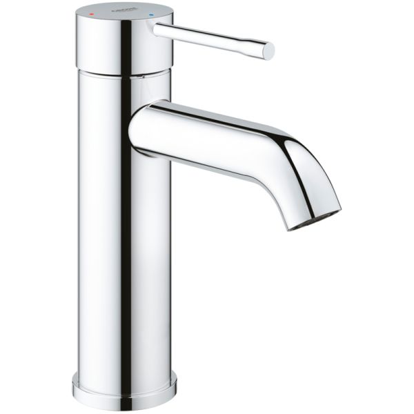 Смеситель для раковины GROHE Essence New с нажимным донным клапаном, размер S, хром (23797001)
