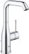 Смеситель для раковины GROHE Essence+ с донным клапаном и высоким изливом, хром (32628001)