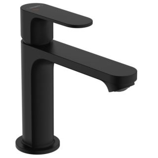 Смеситель для раковины Hansgrohe Rebris E 72557670 с донным клапаном, черный матовый