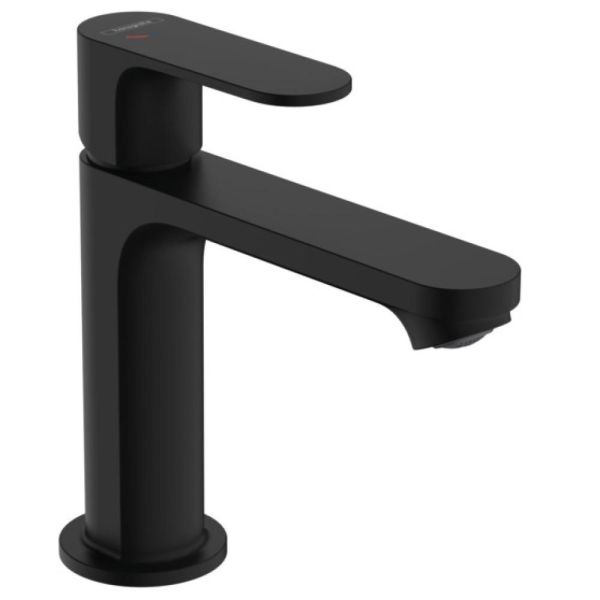 Смеситель для раковины Hansgrohe Rebris E 72557670 с донным клапаном, черный матовый