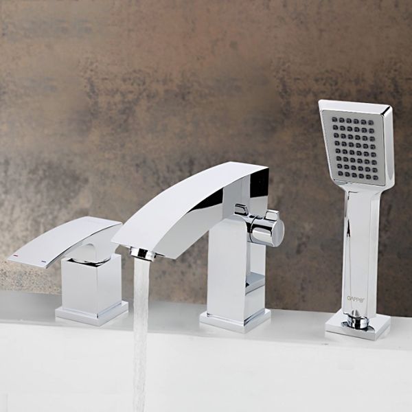 Смеситель на борт ванны Gappo G1107 хром