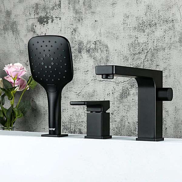 Смеситель на борт ванны Gappo G1117-6 чёрный