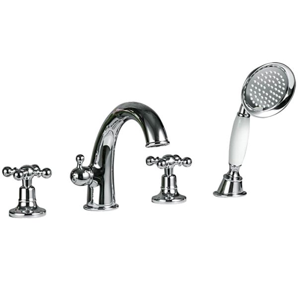 Смеситель на борт ванны Gappo G1189 хром