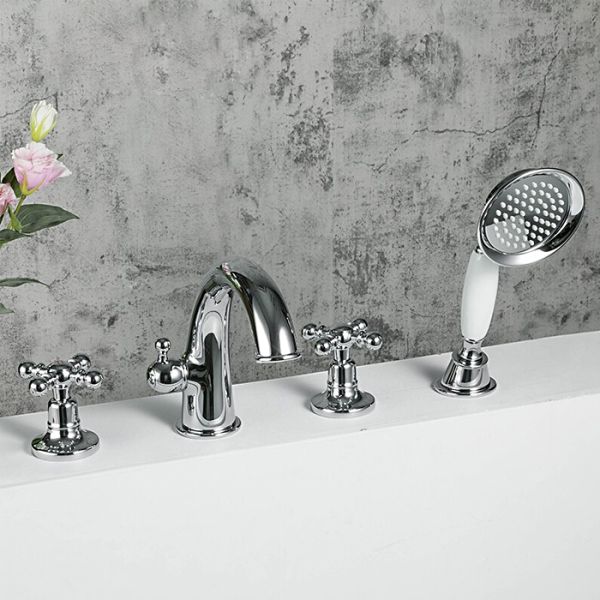 Смеситель на борт ванны Gappo G1189 хром