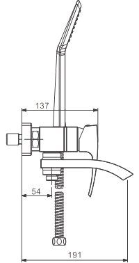 Смеситель для ванны Gappo G3207