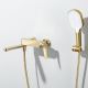 Смеситель для ванны Gappo G3210-3 золотой сатин