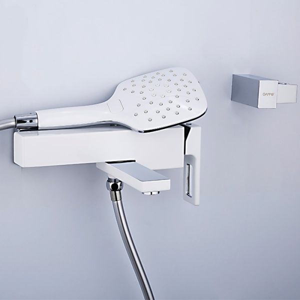 Смеситель для ванны Gappo G3217-8 белый/хром