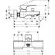 Смеситель Hansgrohe Metropol 32540140 для ванны