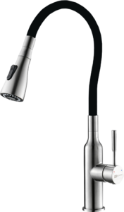 Смеситель Lemark Expert LM5082S-Black для кухни с гибким изливом