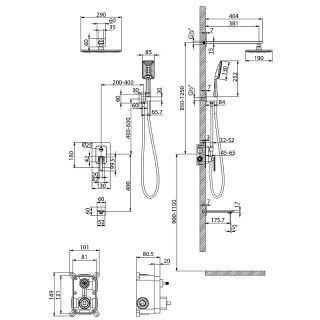 Смеситель Lemark Mista LM6422WG для ванны и душа, встраиваемый Смеситель Lemark Mista LM6422WG для ванны и душа, встраиваемый