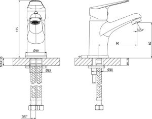 Смеситель Lemark Partner LM6506C для раковины