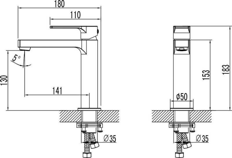 Смеситель Lemark Plus Grace LM1537C для умывальника
