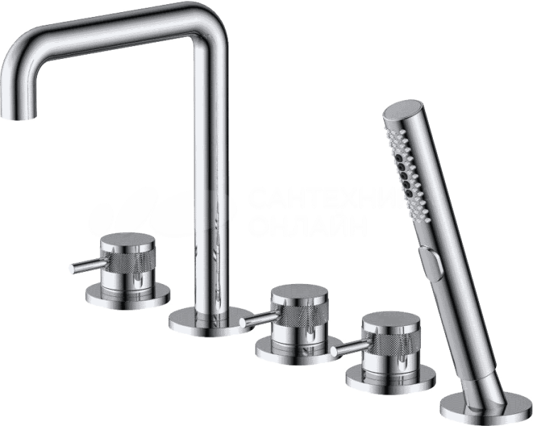 Смеситель на борт ванны Allen Brau Priority 5.31007-00 Хром