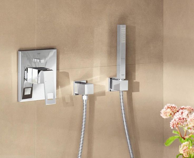 Смеситель однорычажный с переключателем на 3 положения, GROHE Eurocube, хром, (24094000)
