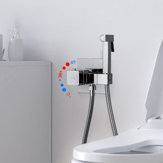 Гигиенический душ со смесителем Gappo G7207-40 с термостатом хром