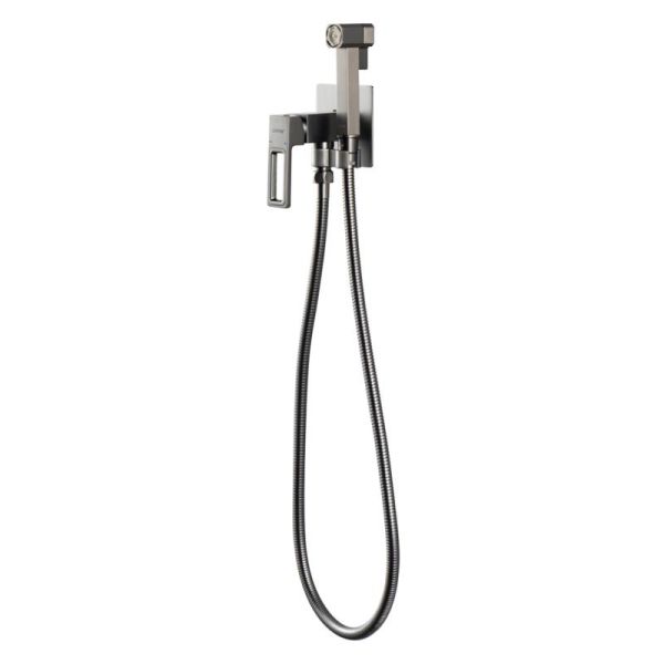 Гигиенический душ со смесителем Gappo G7217-19 оружейная сталь