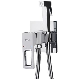Гигиенический душ со смесителем Gappo G7217-8 белый/хром Гигиенический душ со смесителем Gappo G7217-8 белый/хром