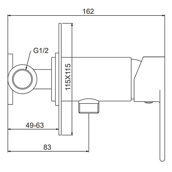 Гигиенический душ со смесителем Gappo G7299-20 сатин