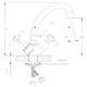 Смеситель для раковины Decoroom хром DR48012