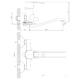 Смеситель для ванны Decoroom с ручным душем хром DR67044