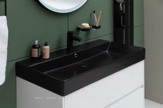 Смеситель для раковины Aquanet Static AF330-10B чёрный матовый