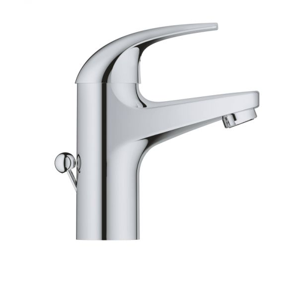 Смеситель для раковины GROHE BauCurve 32805000 однорычажный DN 15, с донным клапаном, хром 32805000