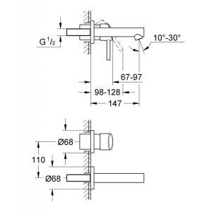 Смеситель для раковины GROHE Concetto 19575001 хром
