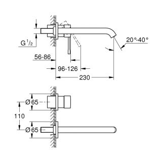 Cмеситель для раковины GROHE Essence New 19967GN1 золото матовое