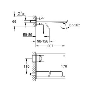 Смеситель для раковины GROHE Lineare New 23444001 хром