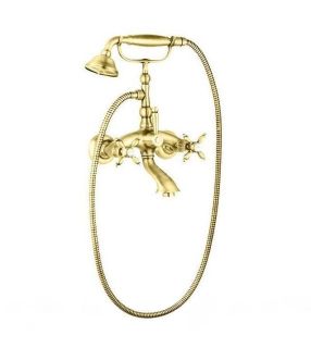 Смеситель для ванны с ручным душем, золото Cezares ATLANTIS-NOSTALGIA-VD-03/24