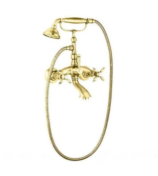 Смеситель для ванны с ручным душем, золото Cezares ATLANTIS-NOSTALGIA-VD-03/24