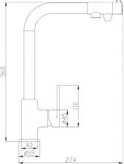 Смеситель для кухни ZORG Steel Hammer SH 572 CR Смеситель для кухни ZORG Steel Hammer SH 572 CR