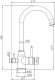 Смеситель для кухни ZORG Steel Hammer SH 763 INOX