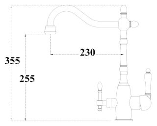 Смеситель для кухни ZORG Sanitary ZR 312 YF-50-BR Смеситель для кухни ZORG Sanitary ZR 312 YF-50-BR