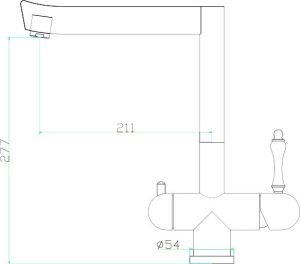 Смеситель для кухни ZORG Inox  SZR-1017-7B