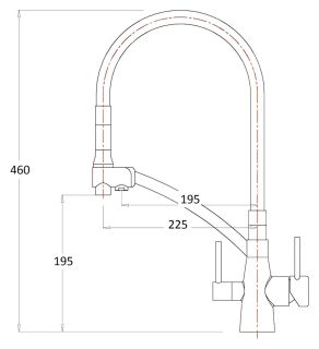 Смеситель для кухни ZORG Sanitary ZR 338-8 YF Смеситель для кухни ZORG Sanitary ZR 338-8 YF