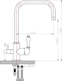 Смеситель для кухни ZORG Zorg Sanitary ZR 318 YF-33 BR Смеситель для кухни ZORG Zorg Sanitary ZR 318 YF-33 BR