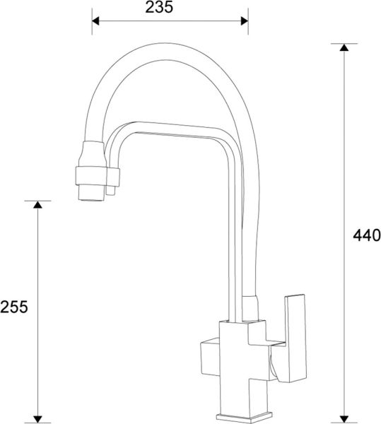 Смеситель для кухни ZORG Zorg Sanitary ZR 341-8 YF