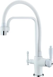 Смеситель для кухни ZORG Sanitary ZR 342-8 YF WHITE