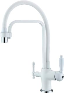 Смеситель для кухни ZORG Sanitary ZR 342-8 YF WHITE Смеситель для кухни ZORG Sanitary ZR 342-8 YF WHITE