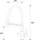 Смеситель для кухни ZORG Zorg Sanitary ZR 343-8 YF