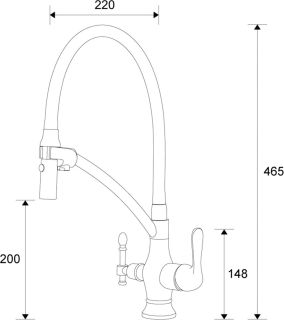 Смеситель для кухни ZORG Zorg Sanitary ZR 347-6 YF Смеситель для кухни ZORG Zorg Sanitary ZR 347-6 YF