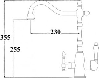 Смеситель для кухни ZORG Sanitary ZR 312 YF-33-NICKEL Смеситель для кухни ZORG Sanitary ZR 312 YF-33-NICKEL