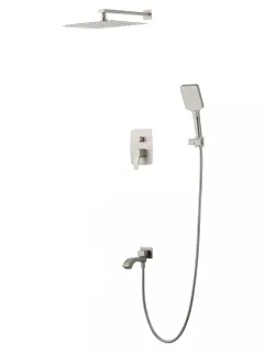 Душевой комплект Wonzon & Woghand Flex WW-88939072-BN брашированный никель