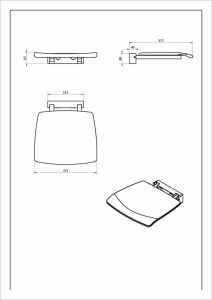 Складное сиденье для крепления на стену Black & White Accessories 0393SN0