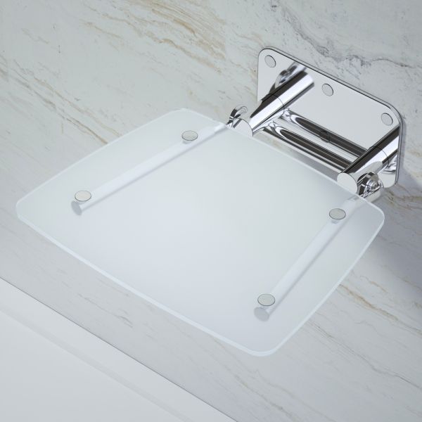 Складное сиденье для крепления на стену Black&White 0883000 белый матовый