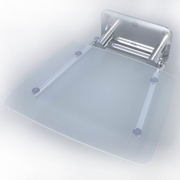 Складное сиденье для крепления на стену Black&White 0883000 белый матовый